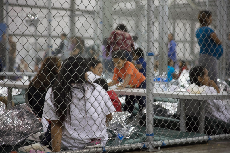 Propaganda photo released by U.S. Customs and Border Protection on June 18, 2018. Journalists have not been allowed to take photos or video in America’s concentration camps.